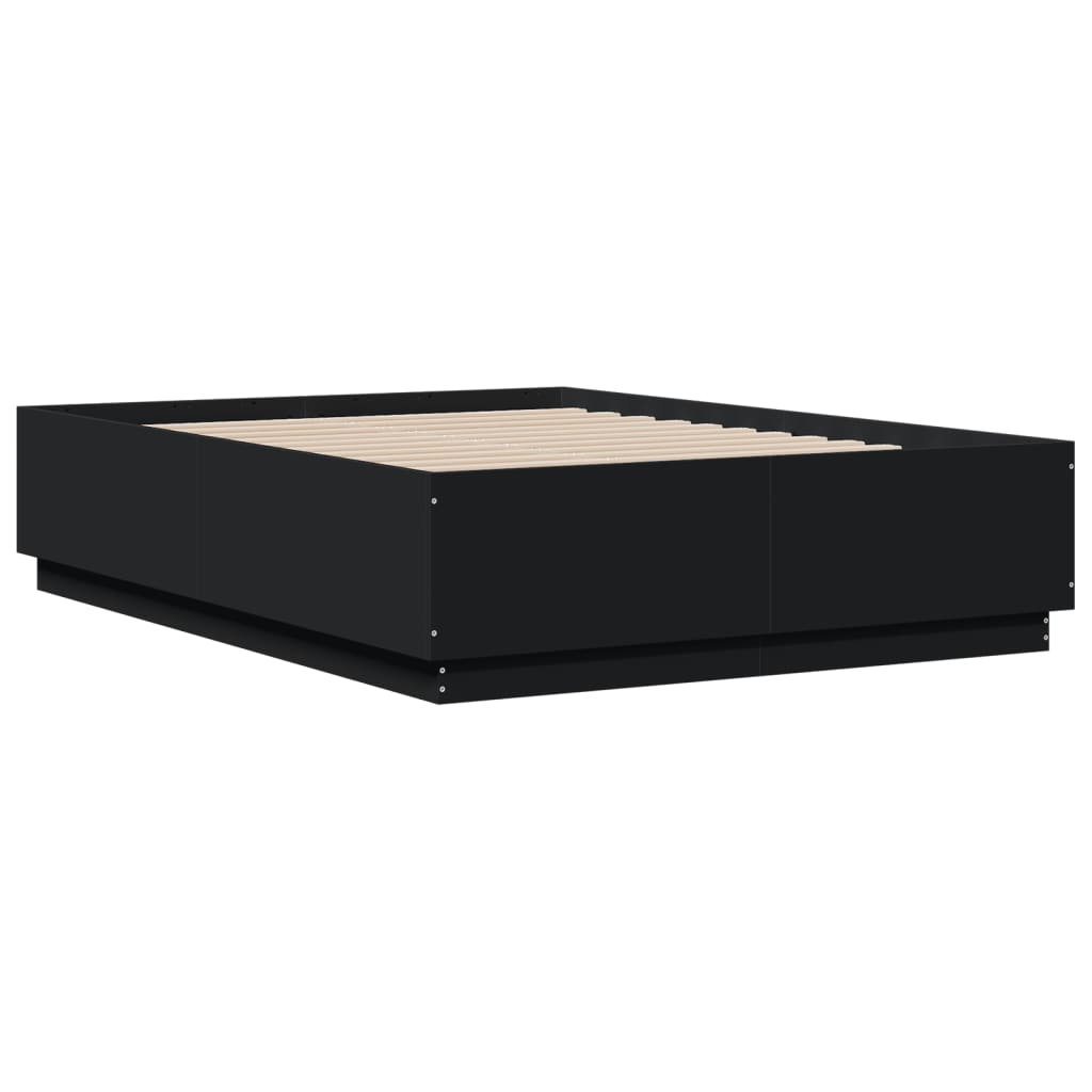 8721012273825_g_en_hd_6 vidaXL Bed Frame with LED without Mattress Black 135x190 cm - Image 8