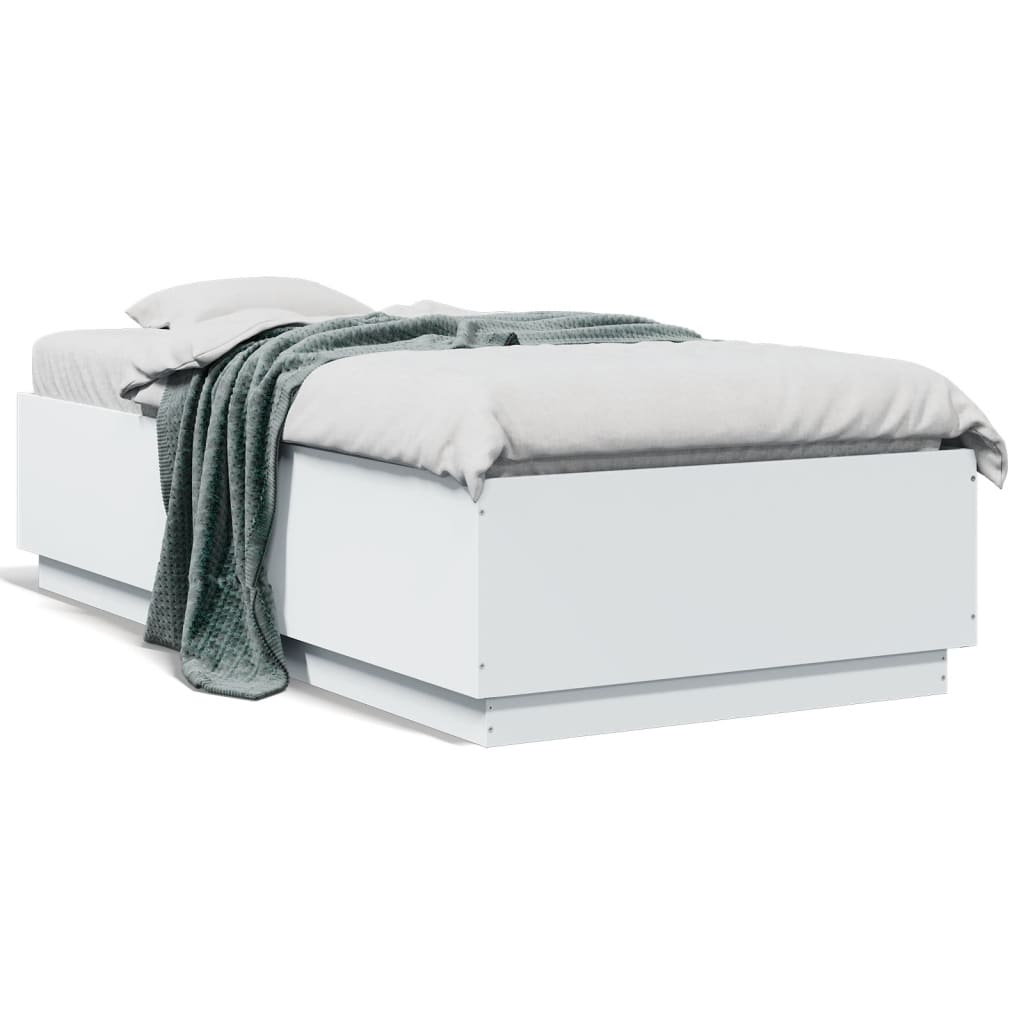 8721012273955_g_en_hd_3 vidaXL Bed Frame with LED without Mattress White 90x190 cm - Image 5