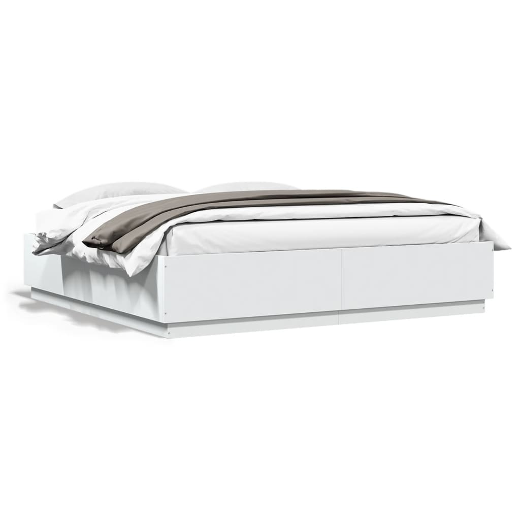 8721012274167_a_en_hd_1 vidaXL Bed Frame without Mattress White 183x203 cm King - Image 2