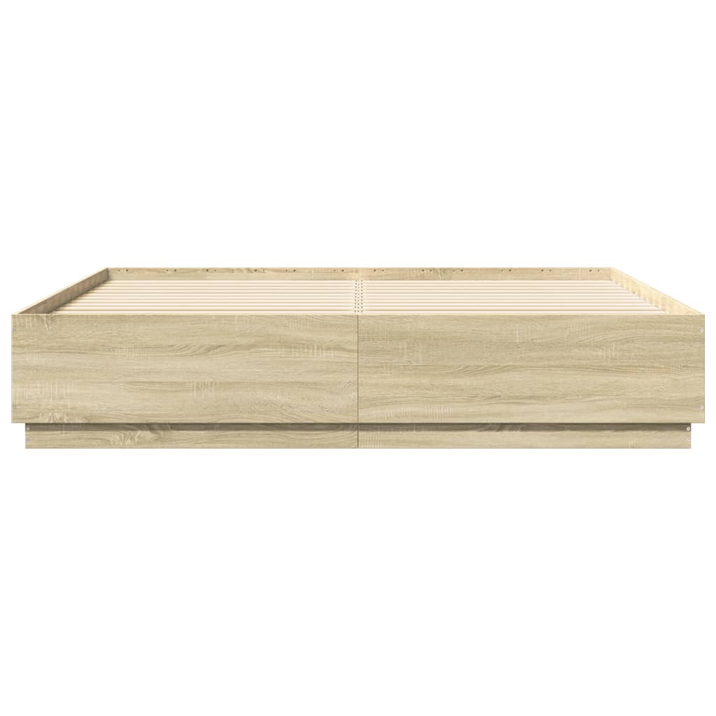 8721012274181_g_en_hd_2 vidaXL Bed Frame without Mattress Sonoma Oak 183x203 cm King - Image 4