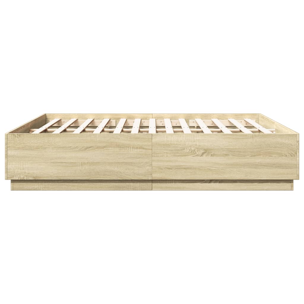 8721012274181_g_en_hd_3 vidaXL Bed Frame without Mattress Sonoma Oak 183x203 cm King - Image 5