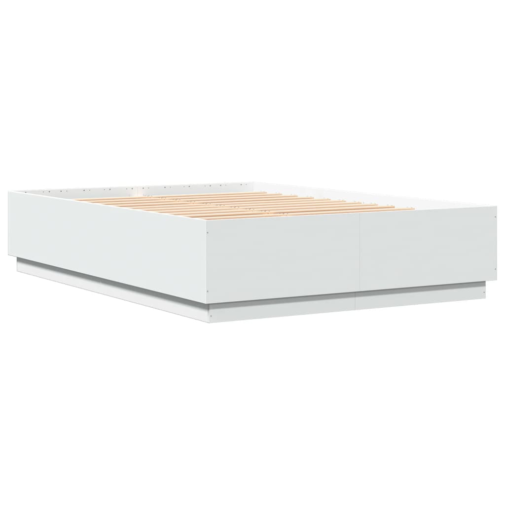 8721012274303_g_en_hd_1 vidaXL Bed Frame without Mattress White 150x200 cm - Image 3