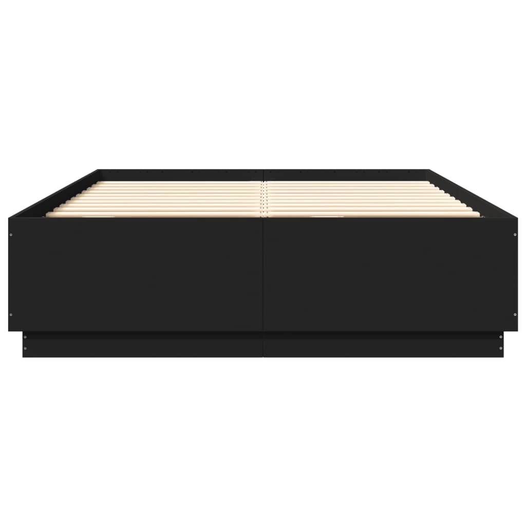 8721012274310_g_en_hd_2 vidaXL Bed Frame without Mattress Black 150x200 cm - Image 4