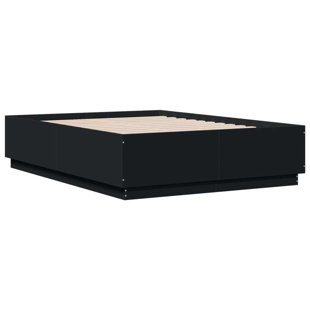 8721012274730_g_en_hd_1 vidaXL Bed Frame without Mattress Black 135x190 cm - Image 3