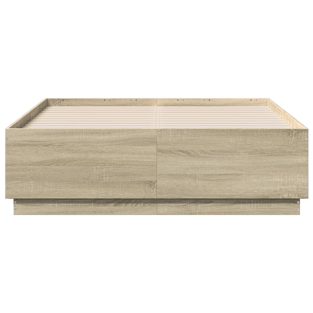 8721012274747_g_en_hd_2 vidaXL Bed Frame without Mattress Sonoma Oak 135x190 cm - Image 4