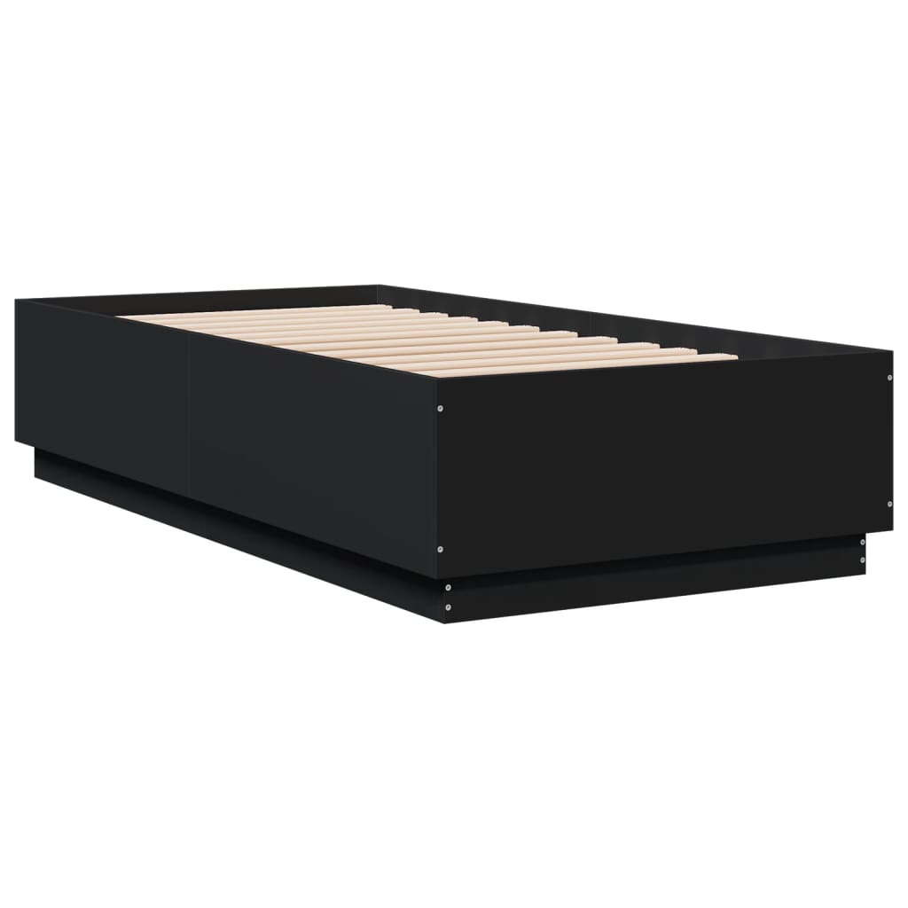 8721012274877_g_en_hd_4 vidaXL Bed Frame without Mattress Black 90x190 cm - Image 6