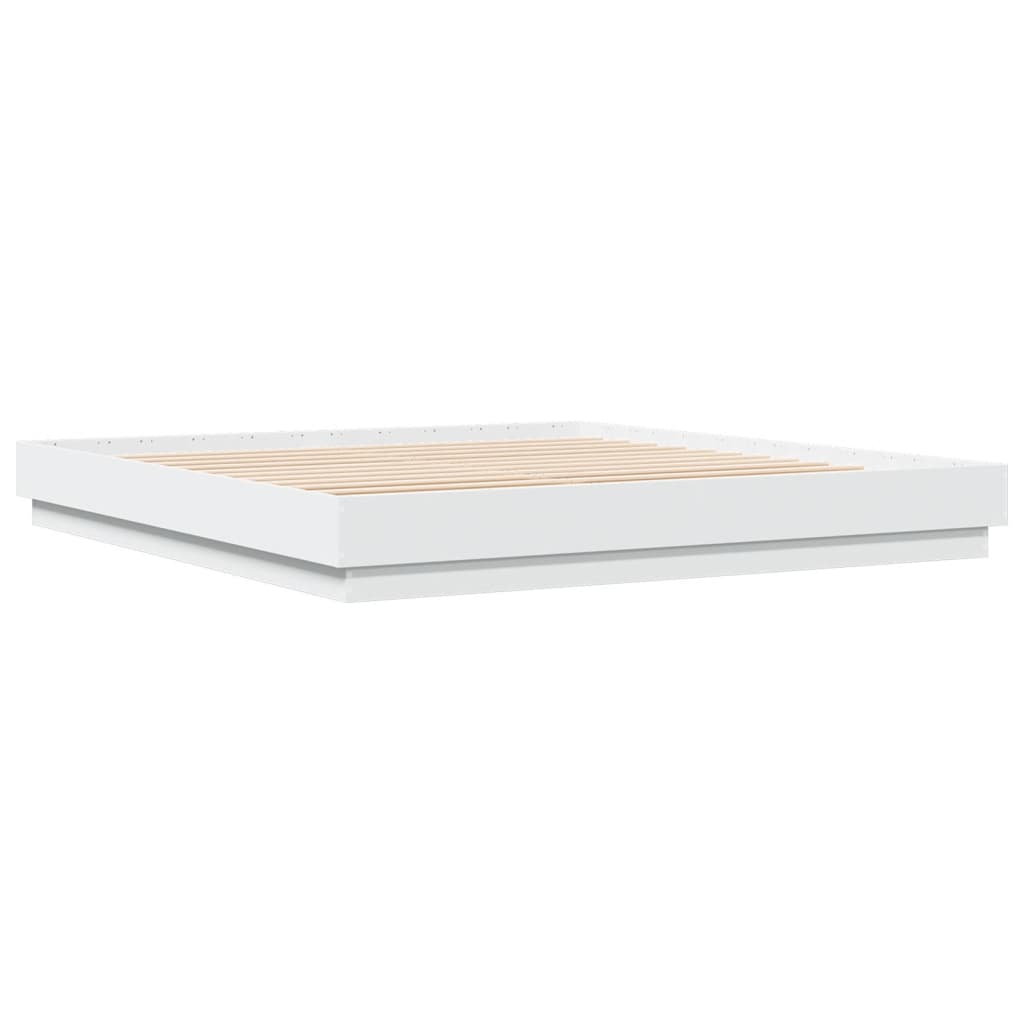 8721012275072_g_en_hd_6 vidaXL Bed Frame with LED without Mattress White 183x203 cm King - Image 8