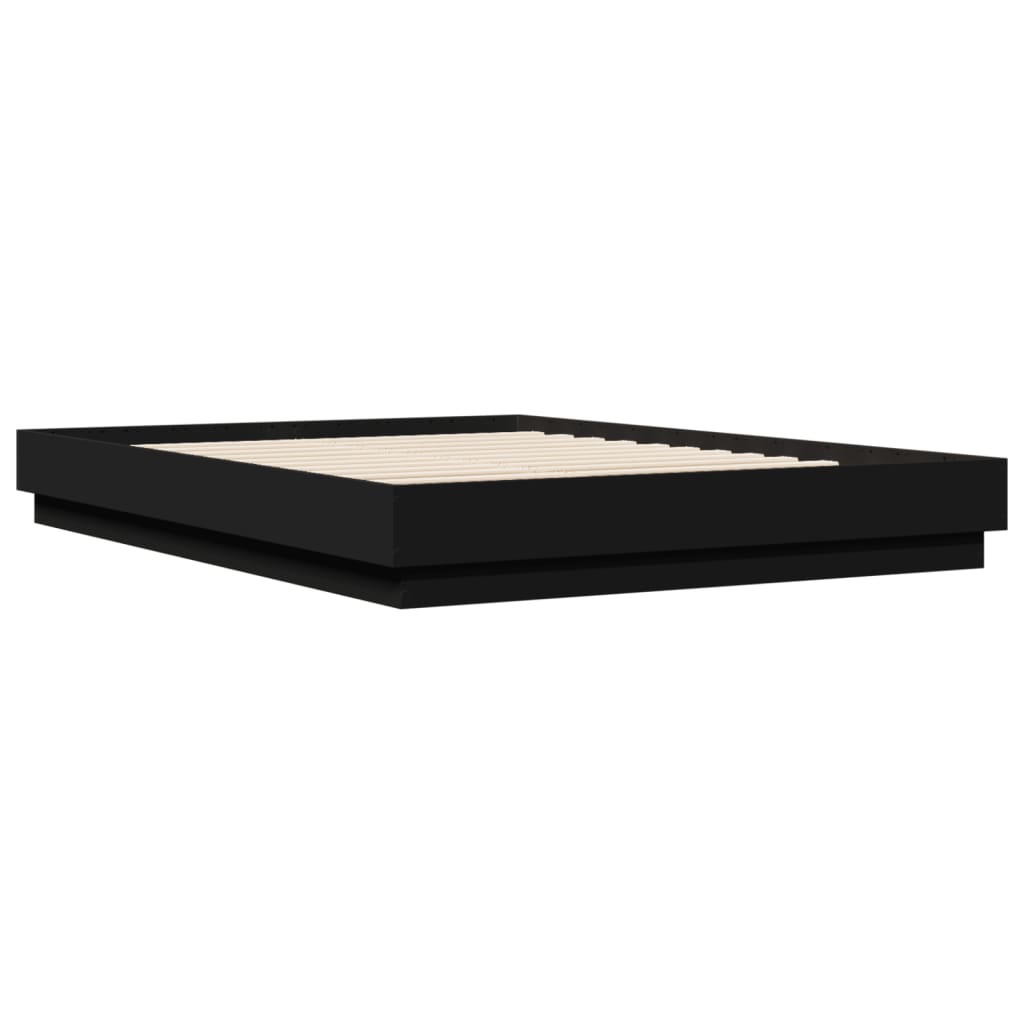 8721012275225_g_en_hd_1 vidaXL Bed Frame with LED without Mattress Black 150x200 cm - Image 3