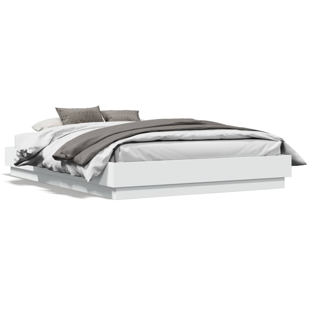 8721012275492_g_en_hd_3 vidaXL Bed Frame with LED without Mattress White 135x190 cm - Image 5