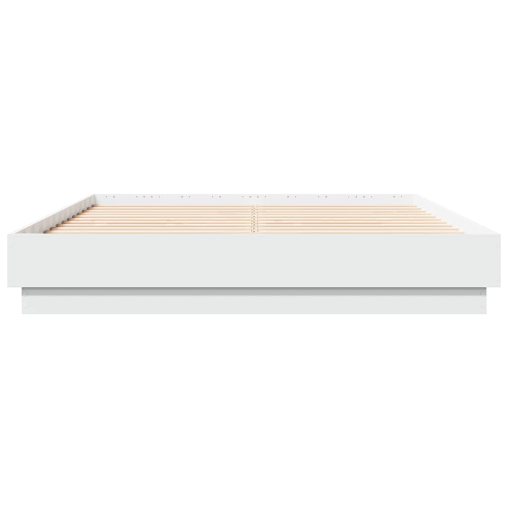 8721012275492_g_en_hd_4 vidaXL Bed Frame with LED without Mattress White 135x190 cm - Image 6