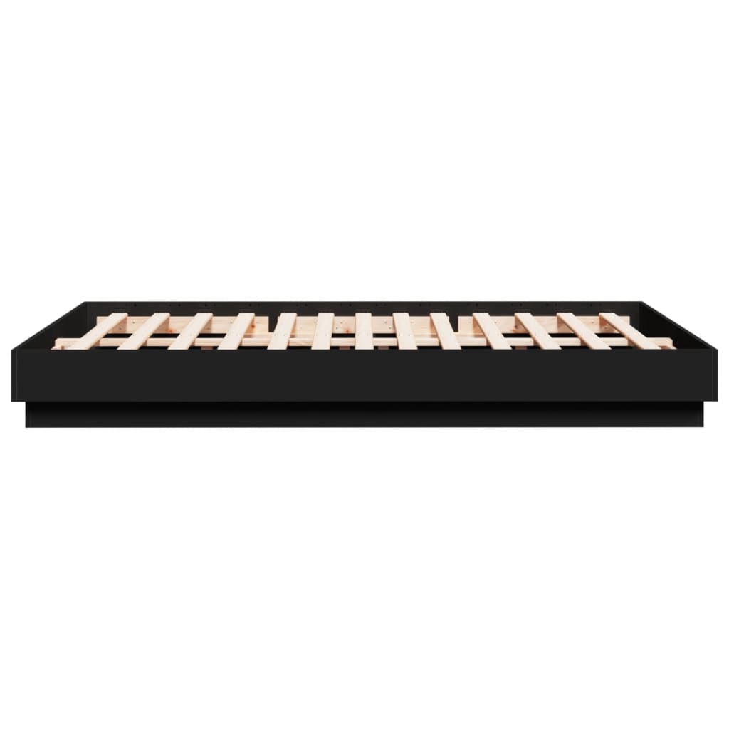 8721012275850_g_en_hd_3 vidaXL Bed Frame without Mattress Black 150x200 cm - Image 5