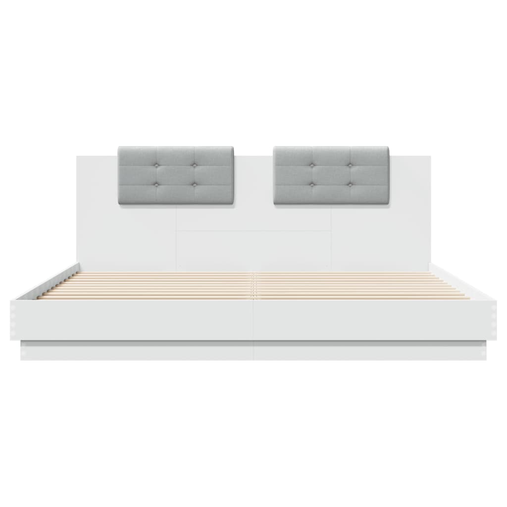 8721012276338_g_en_hd_2 vidaXL Bed Frame without Mattress White 183x203 cm King - Image 4