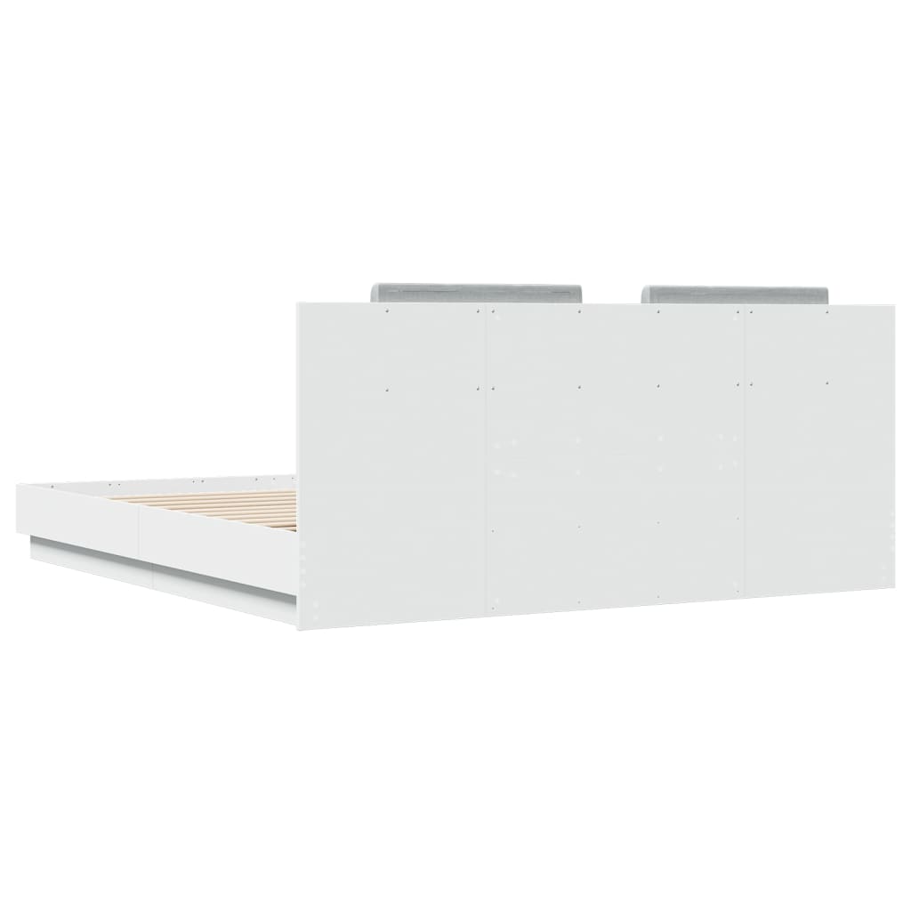 8721012276338_g_en_hd_4 vidaXL Bed Frame without Mattress White 183x203 cm King - Image 6