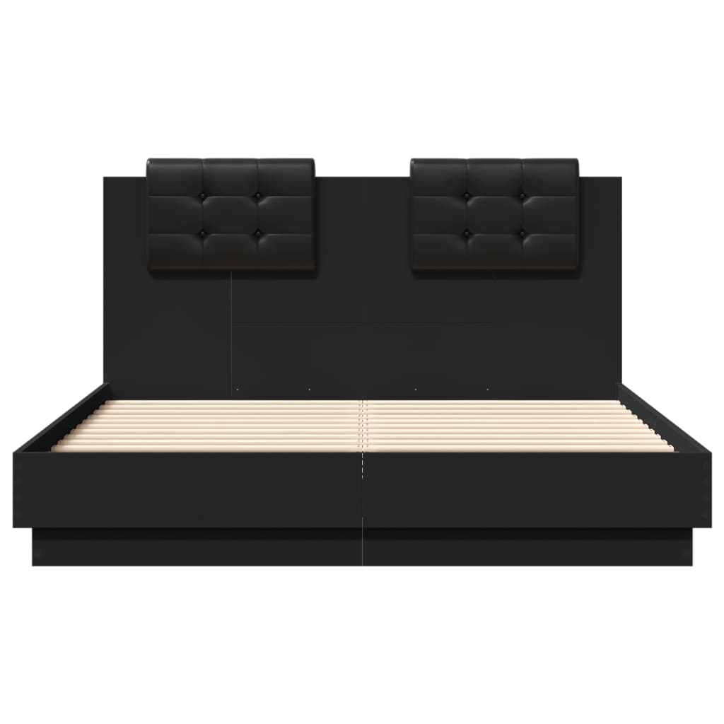 8721012276901_g_en_hd_2 vidaXL Bed Frame without Mattress Black 135x190 cm - Image 4