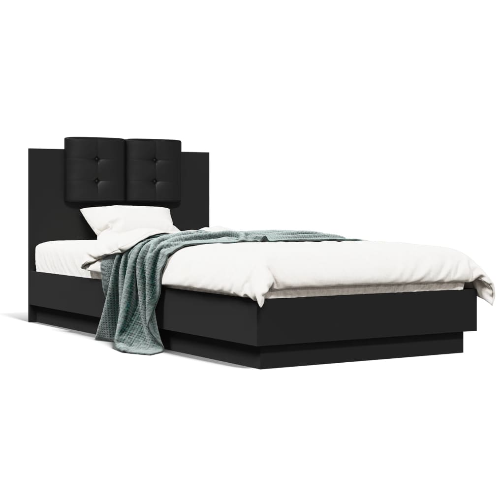 8721012277045_a_en_hd_1 vidaXL Bed Frame without Mattress Black 90x190 cm - Image 2