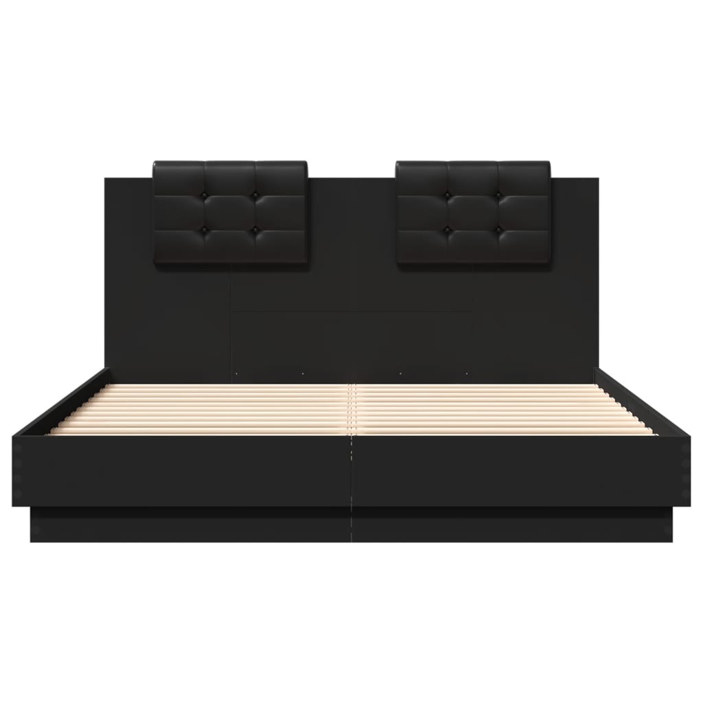 8721012277397_g_en_hd_4 vidaXL Bed Frame with LED without Mattress Black 150x200 cm - Image 6