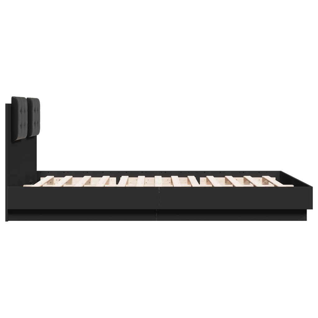8721012277397_g_en_hd_5 vidaXL Bed Frame with LED without Mattress Black 150x200 cm - Image 7