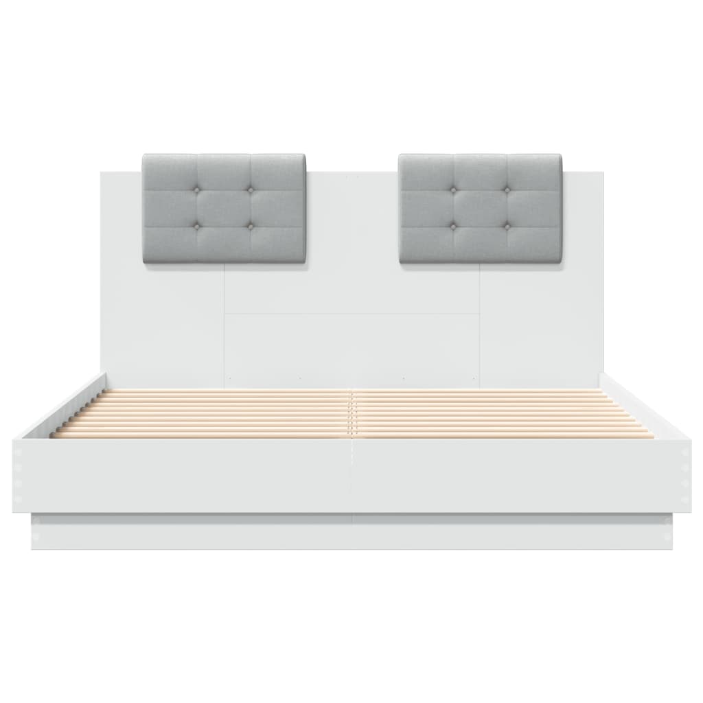 8721012277809_g_en_hd_4 vidaXL Bed Frame with LED without Mattress White 135x190 cm - Image 6