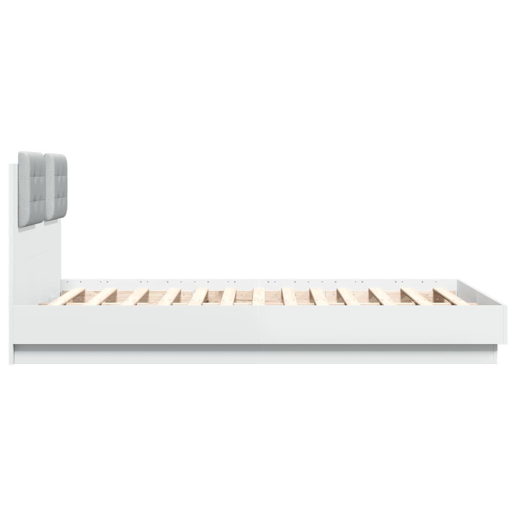 8721012277809_g_en_hd_5 vidaXL Bed Frame with LED without Mattress White 135x190 cm - Image 7