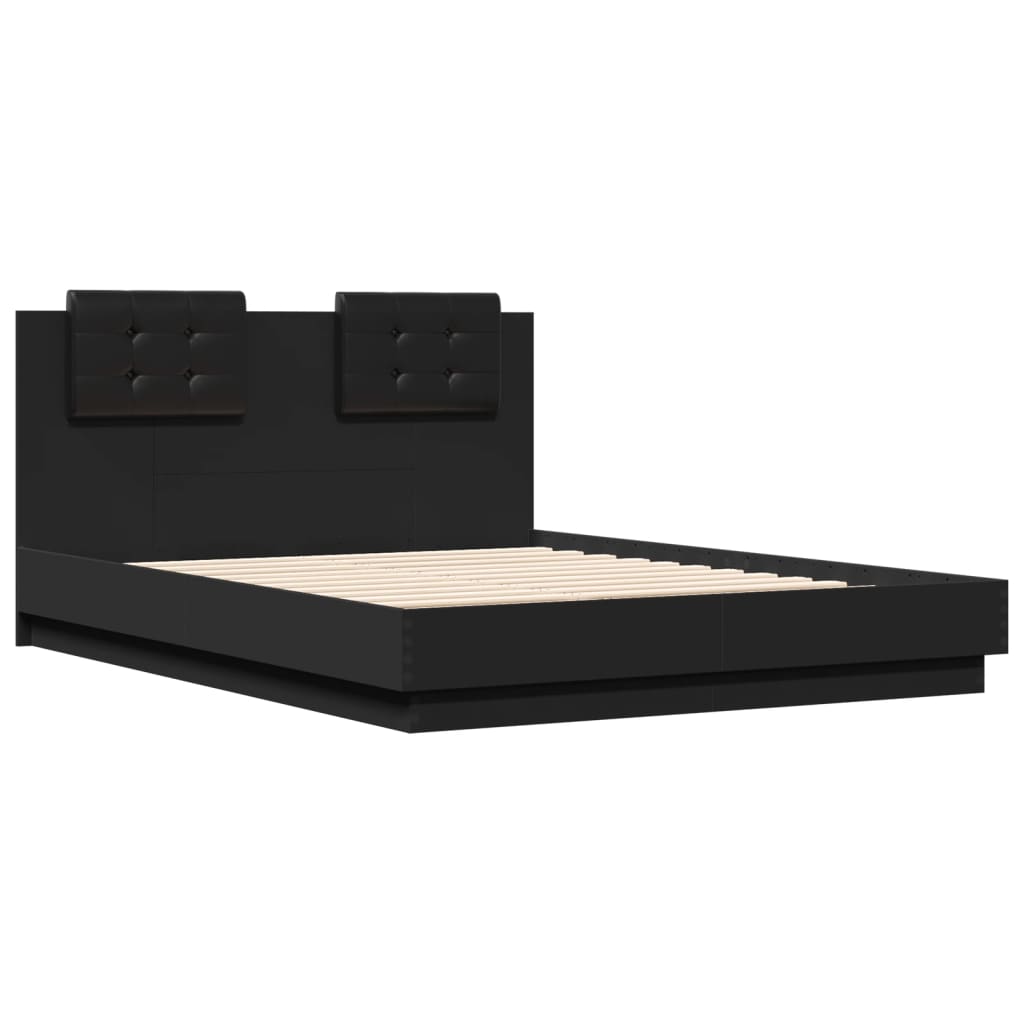 8721012277816_g_en_hd_1 vidaXL Bed Frame with LED without Mattress Black 135x190 cm - Image 3