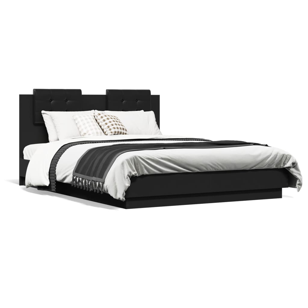 8721012277816_g_en_hd_3 vidaXL Bed Frame with LED without Mattress Black 135x190 cm - Image 5