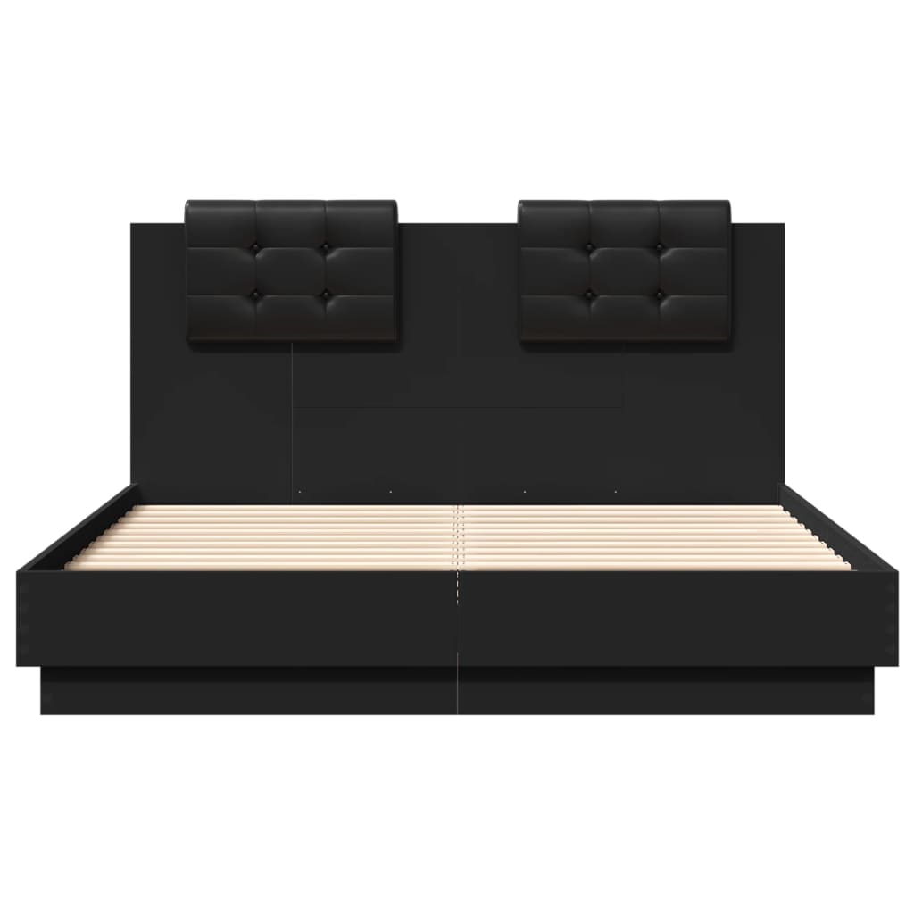 8721012277816_g_en_hd_4 vidaXL Bed Frame with LED without Mattress Black 135x190 cm - Image 6