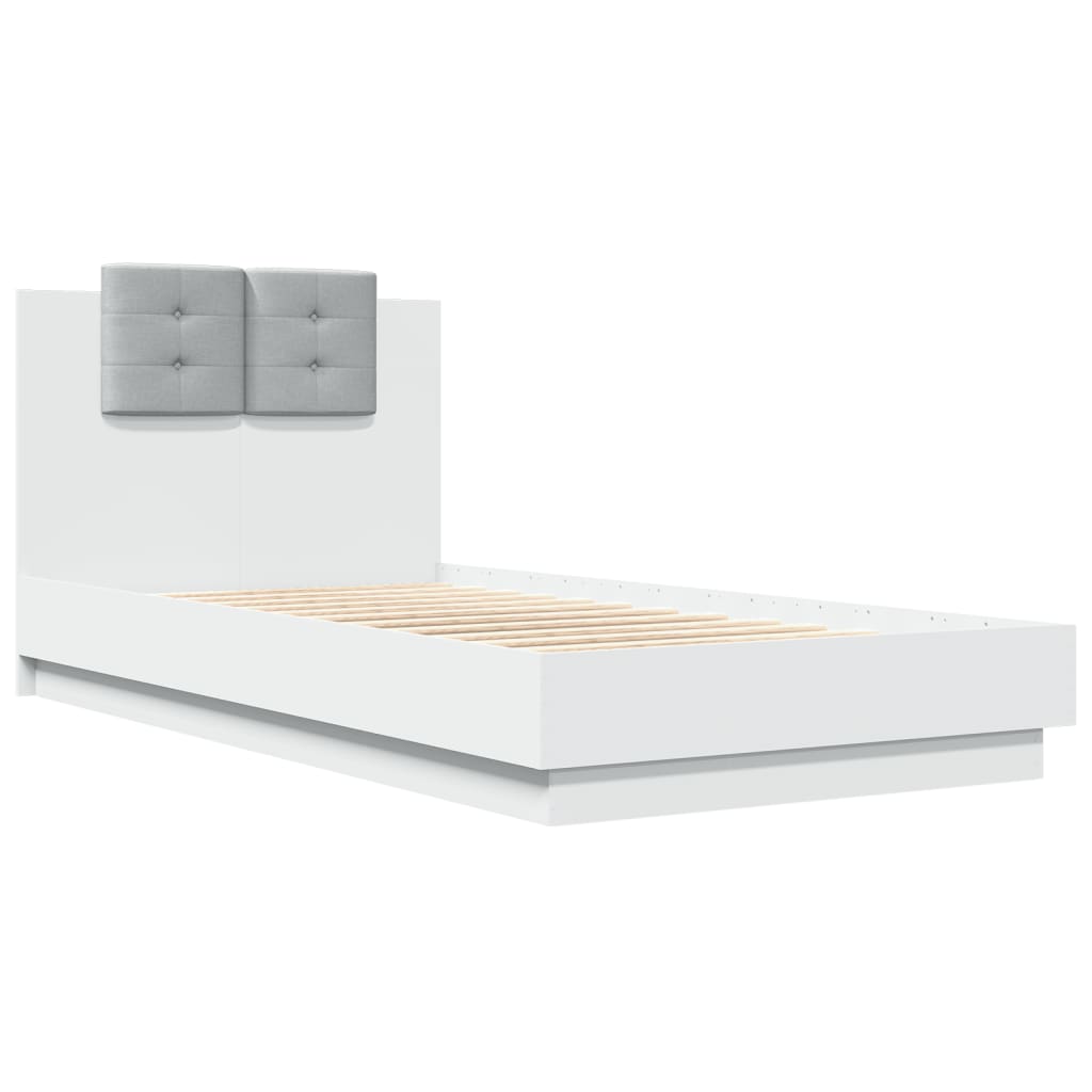 8721012277946_g_en_hd_1 vidaXL Bed Frame with LED without Mattress White 90x190 cm - Image 3
