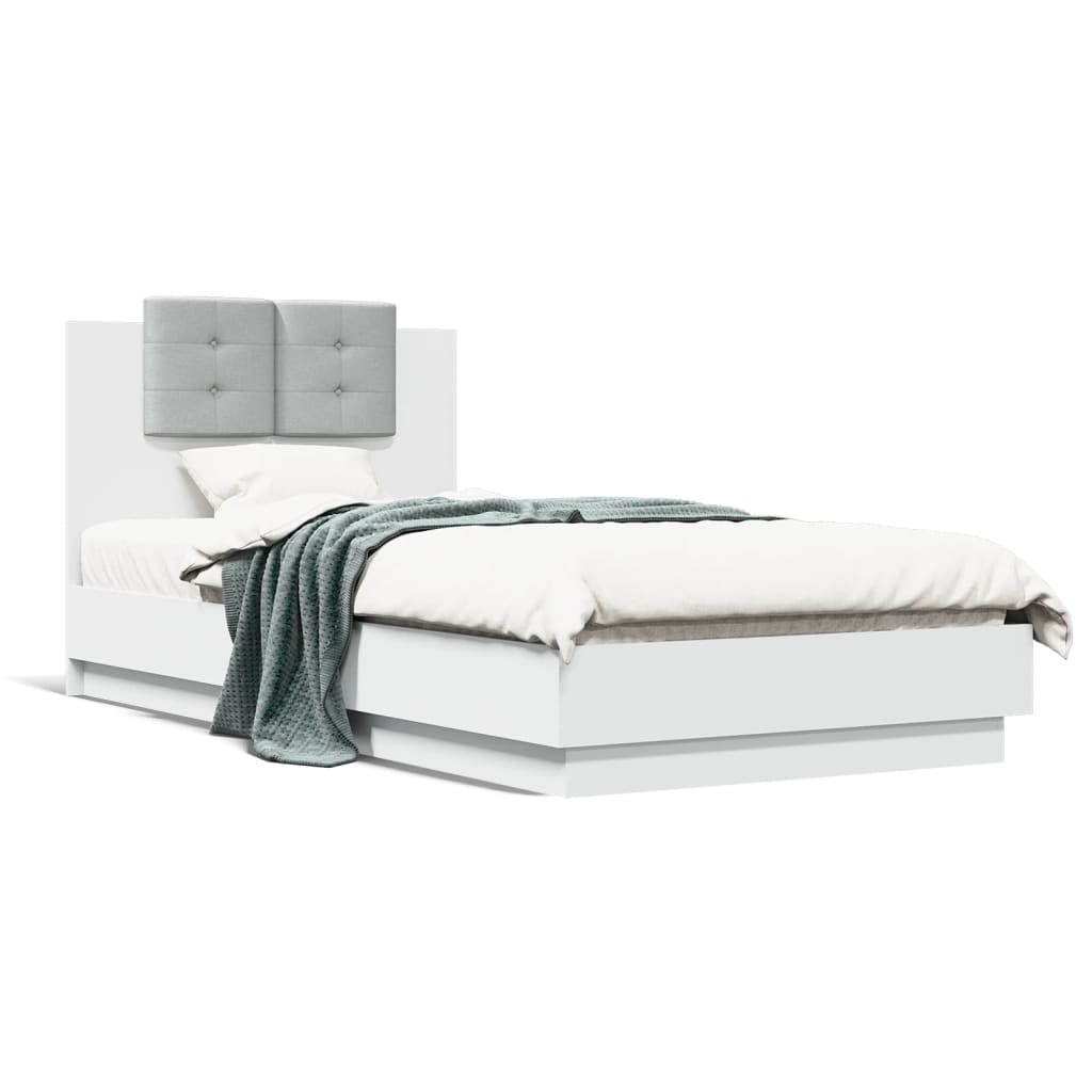 8721012277946_g_en_hd_3 vidaXL Bed Frame with LED without Mattress White 90x190 cm - Image 5
