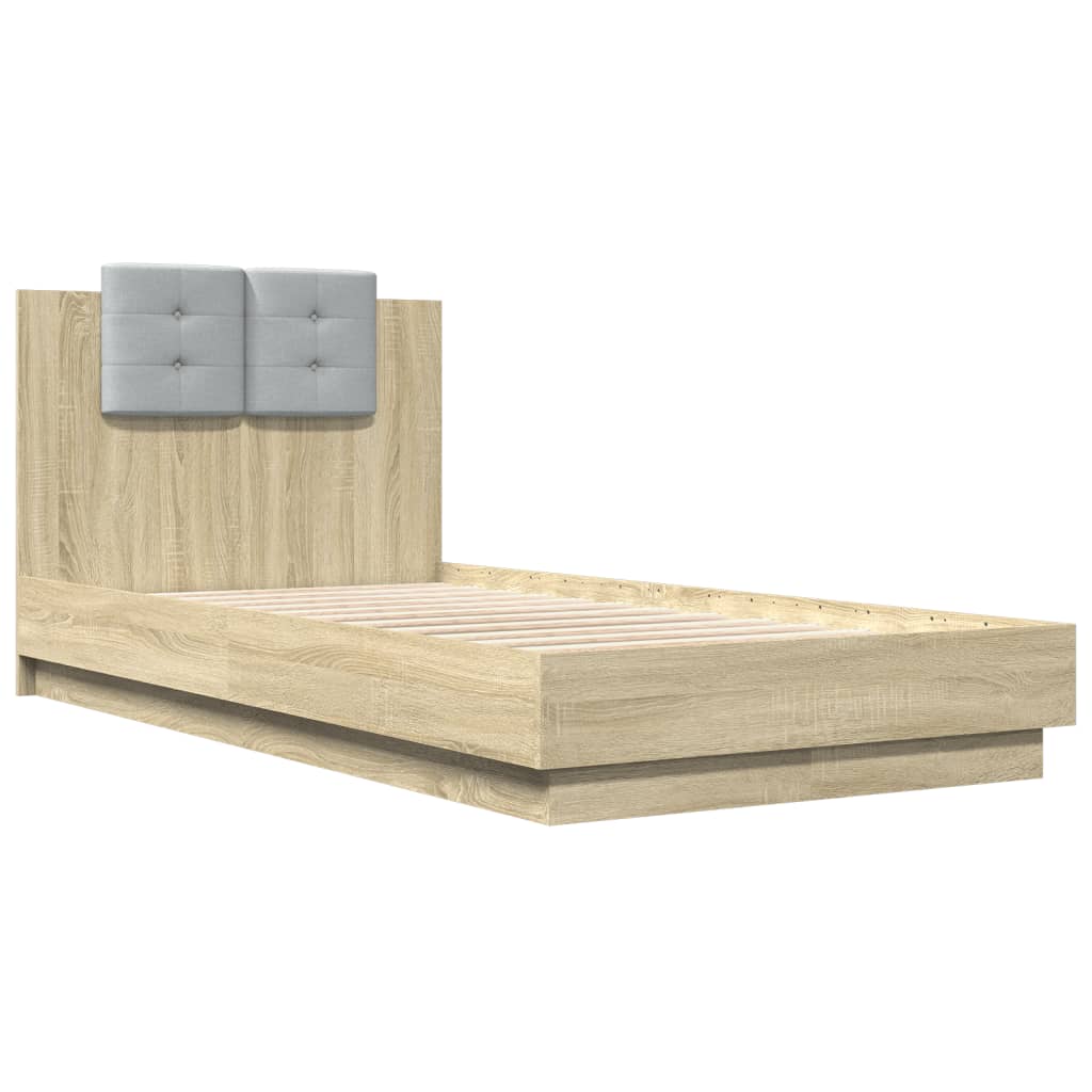 8721012277960_g_en_hd_1 vidaXL Bed Frame with LED without Mattress Sonoma Oak 90x190 cm - Image 3