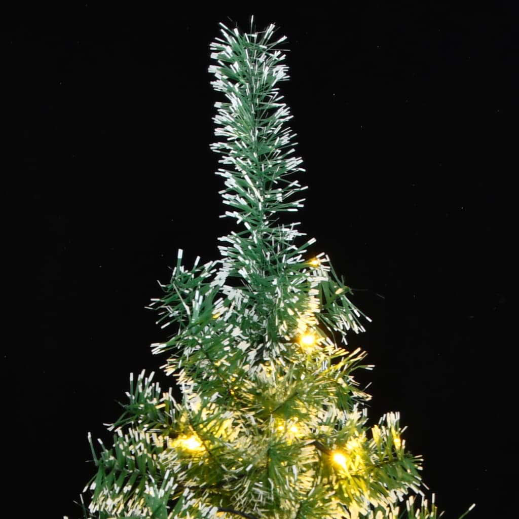8721012278103_g_en_hd_1 vidaXL Artificial Christmas Tree 150 LEDs & Flocked Snow 120 cm - Image 2