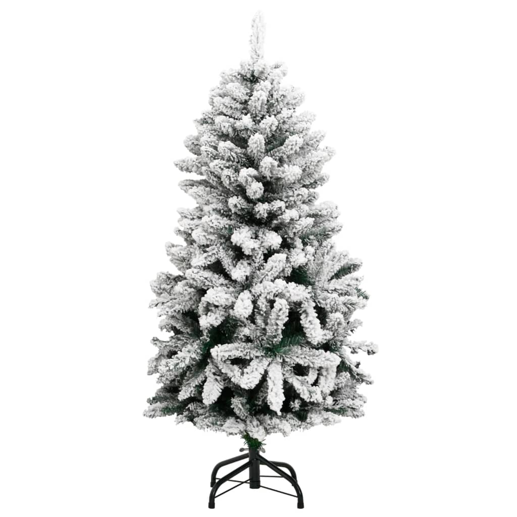 8721012278165_g_en_hd_3 vidaXL Artificial Hinged Christmas Tree 150 LEDs & Flocked Snow 120 cm - Image 4