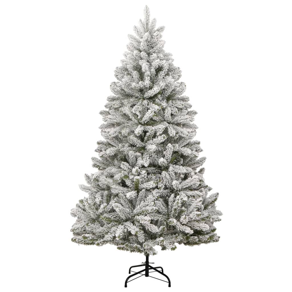 8721012278554_g_en_hd_3 vidaXL Artificial Hinged Christmas Tree 300 LEDs & Flocked Snow 180 cm - Image 4