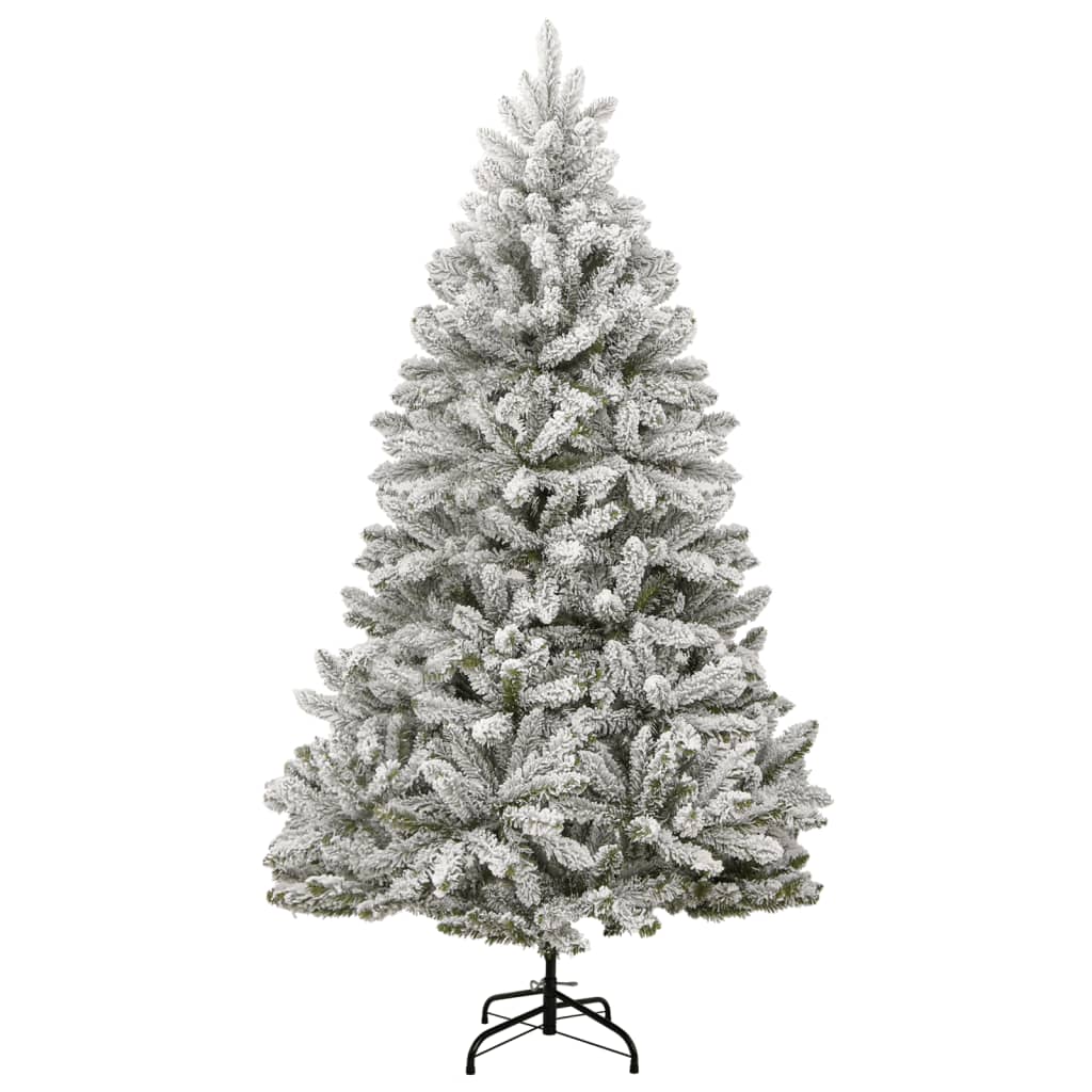 8721012278561_g_en_hd_3 vidaXL Artificial Hinged Christmas Tree 300 LEDs & Flocked Snow 210 cm - Image 4