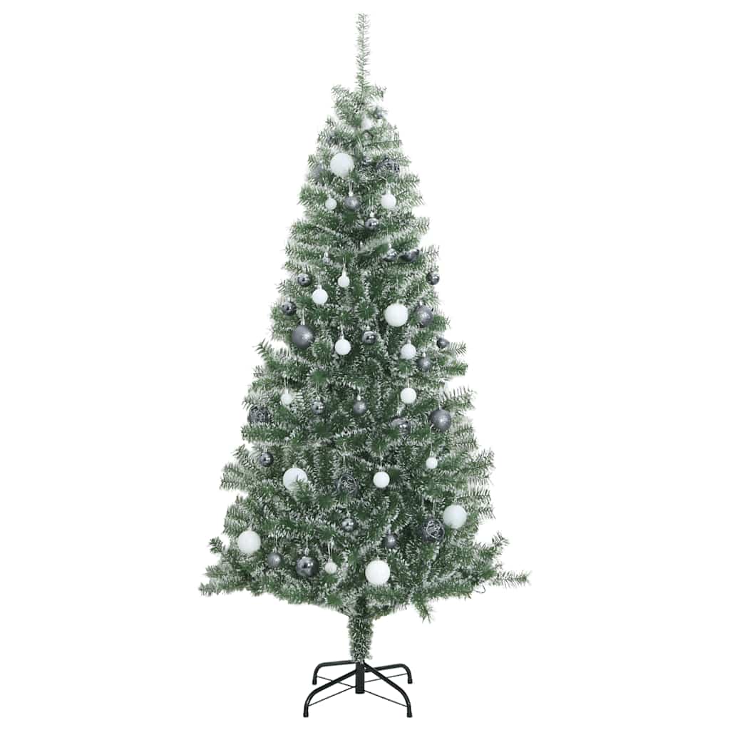 8721012278967_g_en_hd_3 vidaXL Artificial Christmas Tree with 300 LEDs&Ball Set&Flocked Snow 180 cm - Image 4
