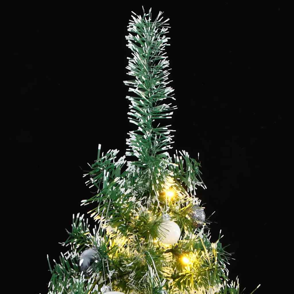 8721012278974_g_en_hd_1 vidaXL Artificial Christmas Tree with 300 LEDs&Ball Set&Flocked Snow 210 cm - Image 2