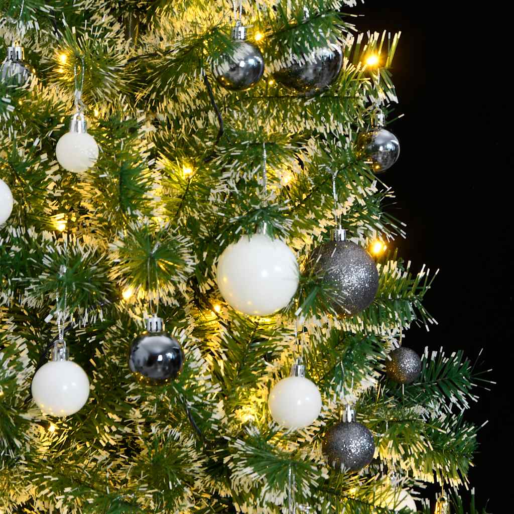 8721012278974_g_en_hd_2 vidaXL Artificial Christmas Tree with 300 LEDs&Ball Set&Flocked Snow 210 cm - Image 3