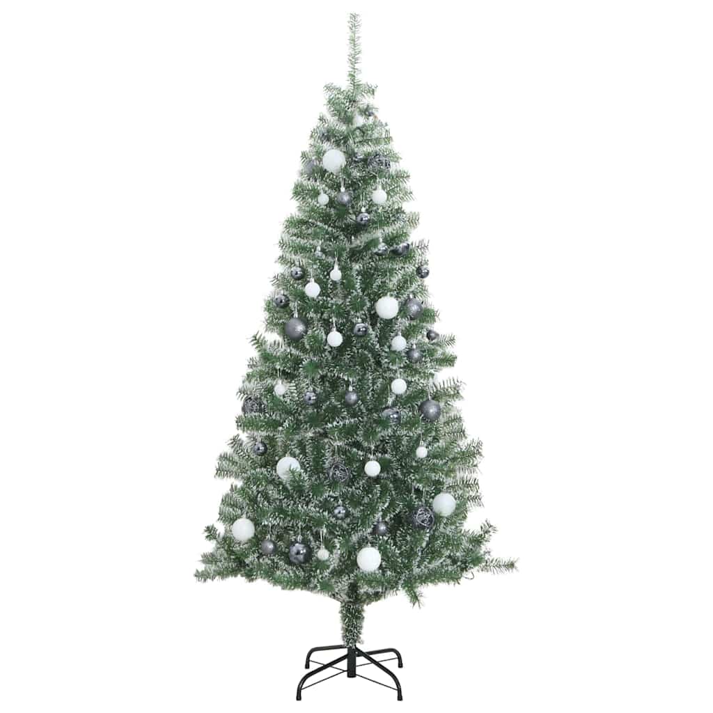 8721012278974_g_en_hd_3 vidaXL Artificial Christmas Tree with 300 LEDs&Ball Set&Flocked Snow 210 cm - Image 4