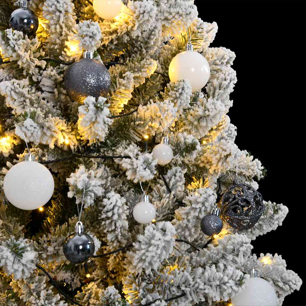 8721012279100_g_en_hd_2 vidaXL Artificial Hinged Christmas Tree 300 LEDs & Ball Set 210 cm - Image 3