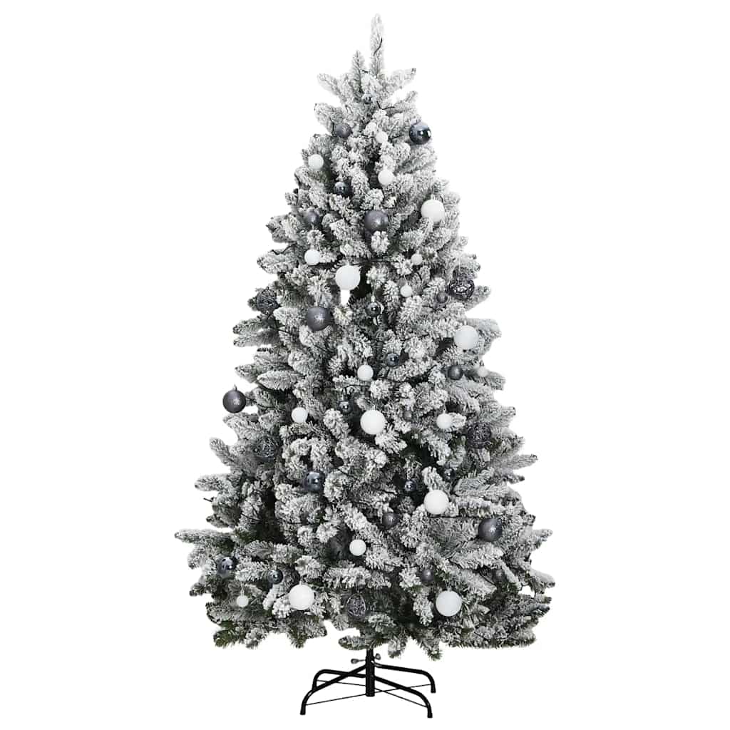 8721012279117_g_en_hd_3 vidaXL Artificial Hinged Christmas Tree 300 LEDs & Ball Set 240 cm - Image 4