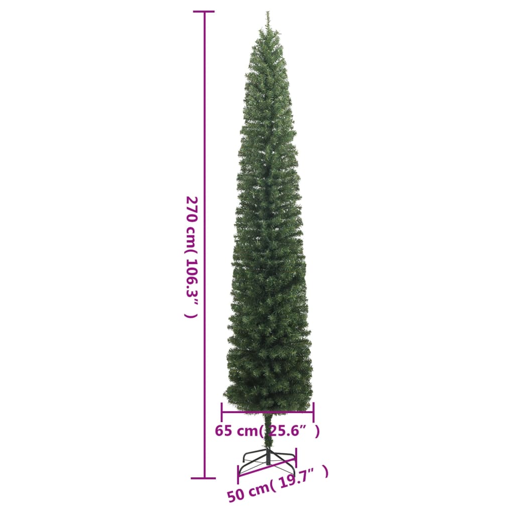 8721012279384_g_en_hd_7 vidaXL Slim Christmas Tree 300 LEDs 270 cm - Image 8