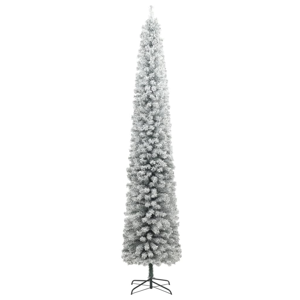 8721012279414_g_en_hd_3 vidaXL Slim Christmas Tree 300 LEDs & Flocked Snow 300 cm - Image 4