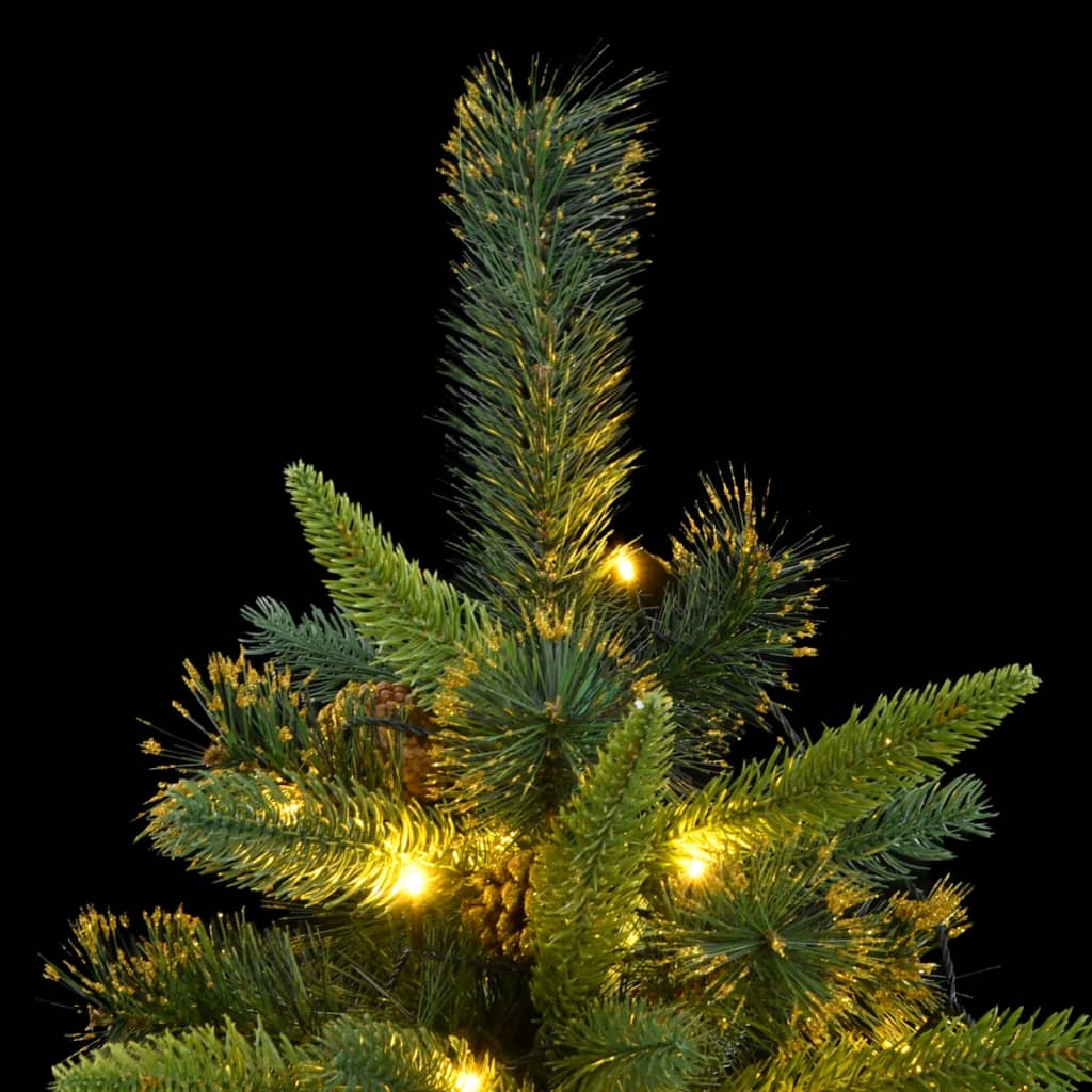 8721012279421_g_en_hd_1 vidaXL Artificial Hinged Christmas Tree 300 LEDs 180 cm - Image 2