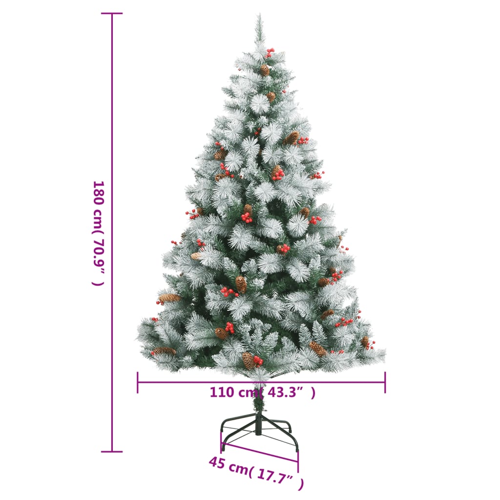 8721012279483_g_en_hd_8 vidaXL Artificial Hinged Christmas Tree 300 LEDs 180 cm - Image 9