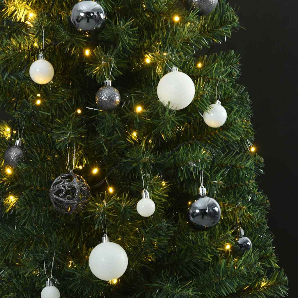 8721012279773_g_en_hd_2 vidaXL Slim Christmas Tree 300 LEDs & Ball Set 270 cm - Image 3