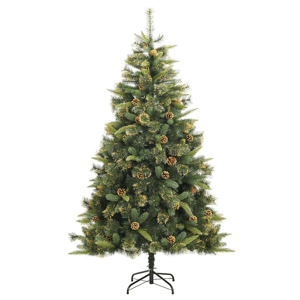 8721012279810_g_en_hd_4 vidaXL Artificial Hinged Christmas Tree with 300 LEDs & Ball Set 180 cm - Image 5
