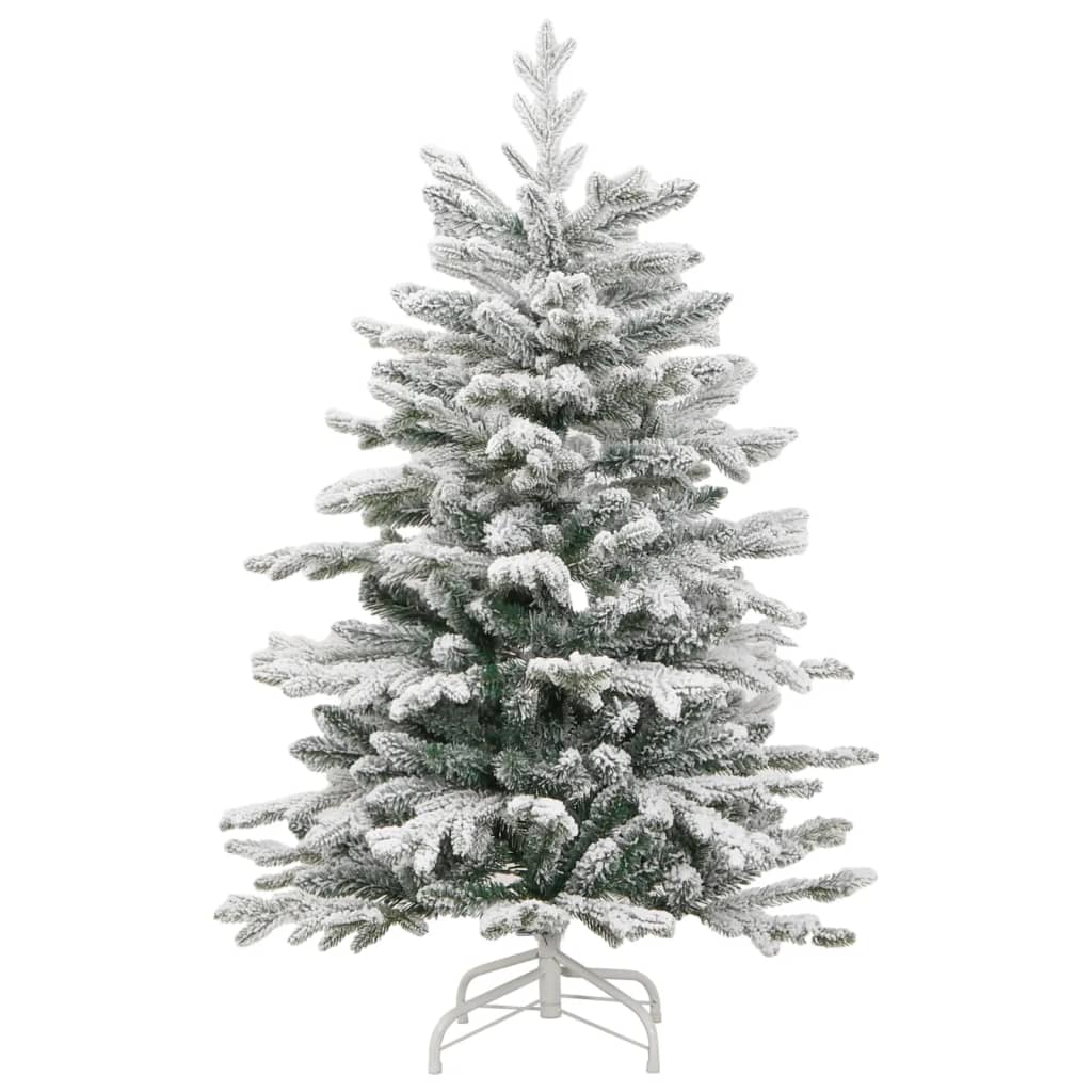 8721012281868_g_en_hd_3 vidaXL Artificial Hinged Christmas Tree 150 LEDs & Flocked Snow 120 cm - Image 4