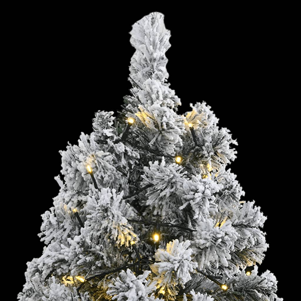 8721012282094_g_en_hd_1 vidaXL Artificial Hinged Christmas Tree 300 LEDs & Flocked Snow 180 cm - Image 2