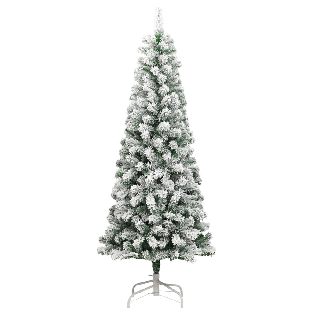 8721012282094_g_en_hd_3 vidaXL Artificial Hinged Christmas Tree 300 LEDs & Flocked Snow 180 cm - Image 4