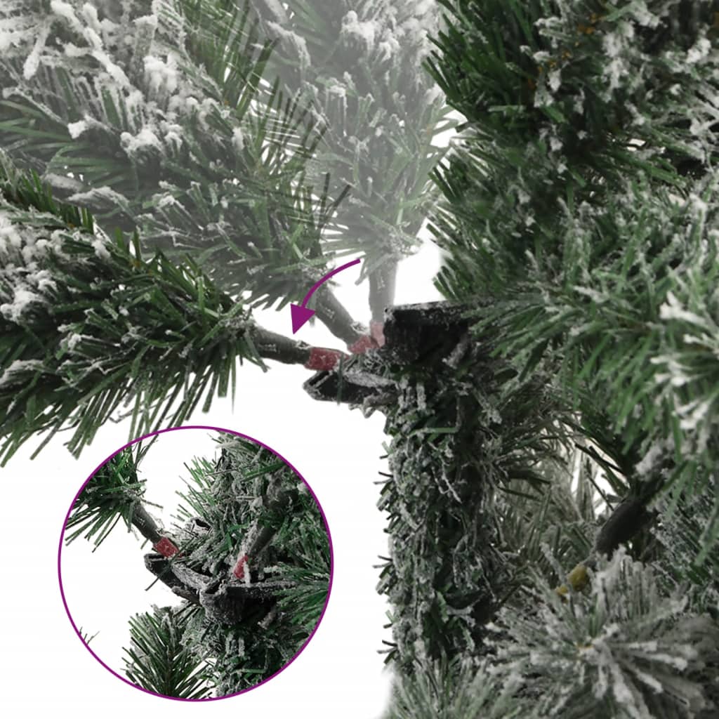 8721012282094_g_en_hd_5 vidaXL Artificial Hinged Christmas Tree 300 LEDs & Flocked Snow 180 cm - Image 6