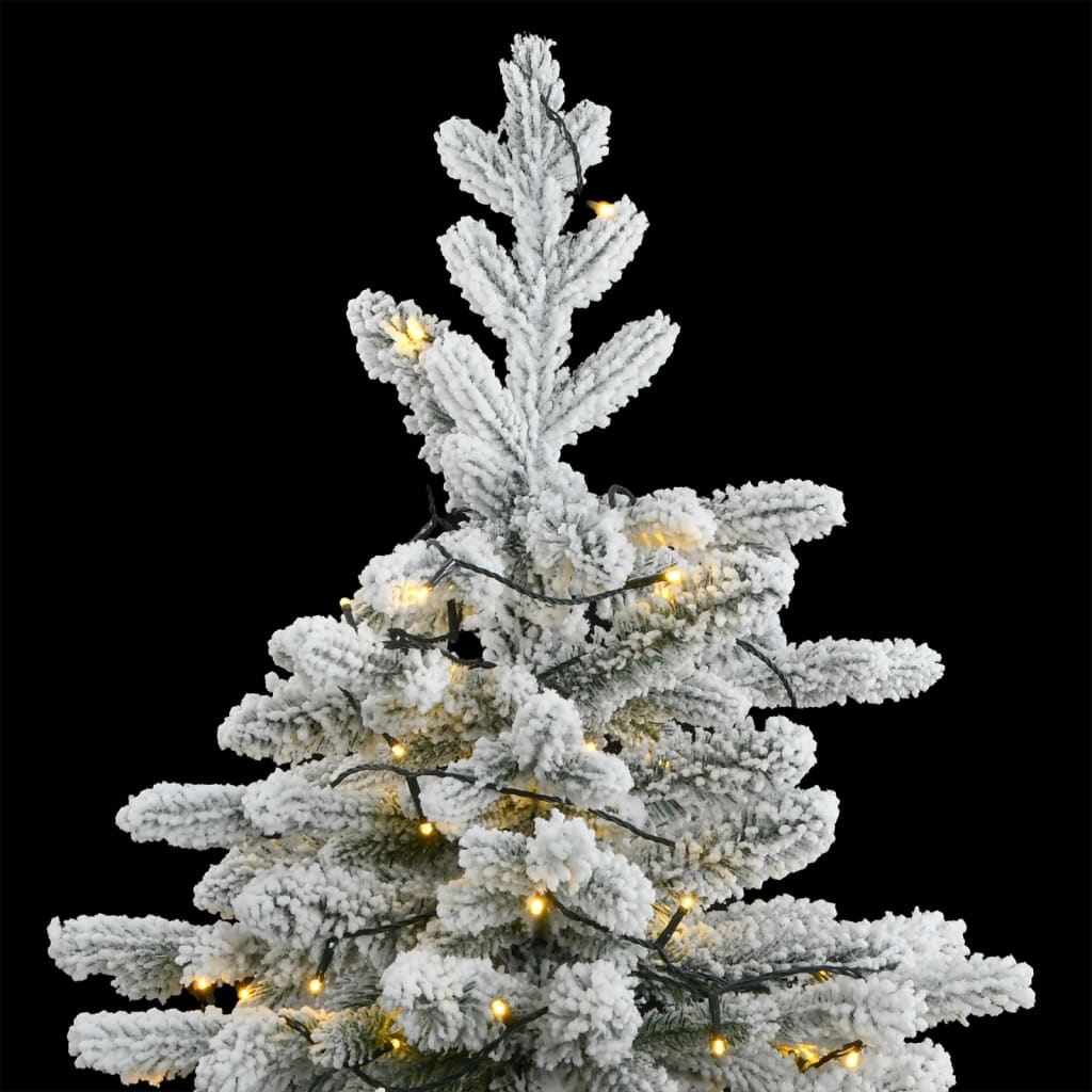 8721012282124_g_en_hd_1 vidaXL Artificial Hinged Christmas Tree 300 LEDs & Flocked Snow 180 cm - Image 2